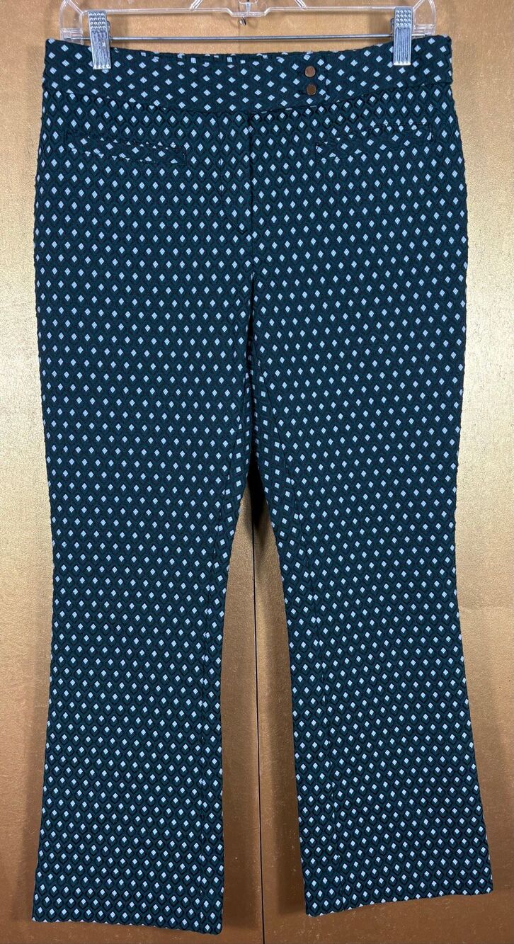Anthropologie Cartonnier charlie crop flare trousers size 4